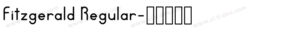 Fitzgerald Regular字体转换